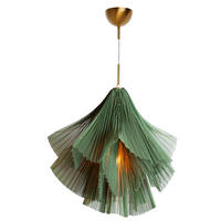 HÄNGELEUCHTE Juliette 75 cm  - Grün, Natur, Textil (75cm) - By Rydéns