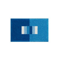 KÚPEĽŇOVÁ PREDLOŽKA, 60/90 cm - modrá, Basics, textil/plast (60/90cm) - Grund