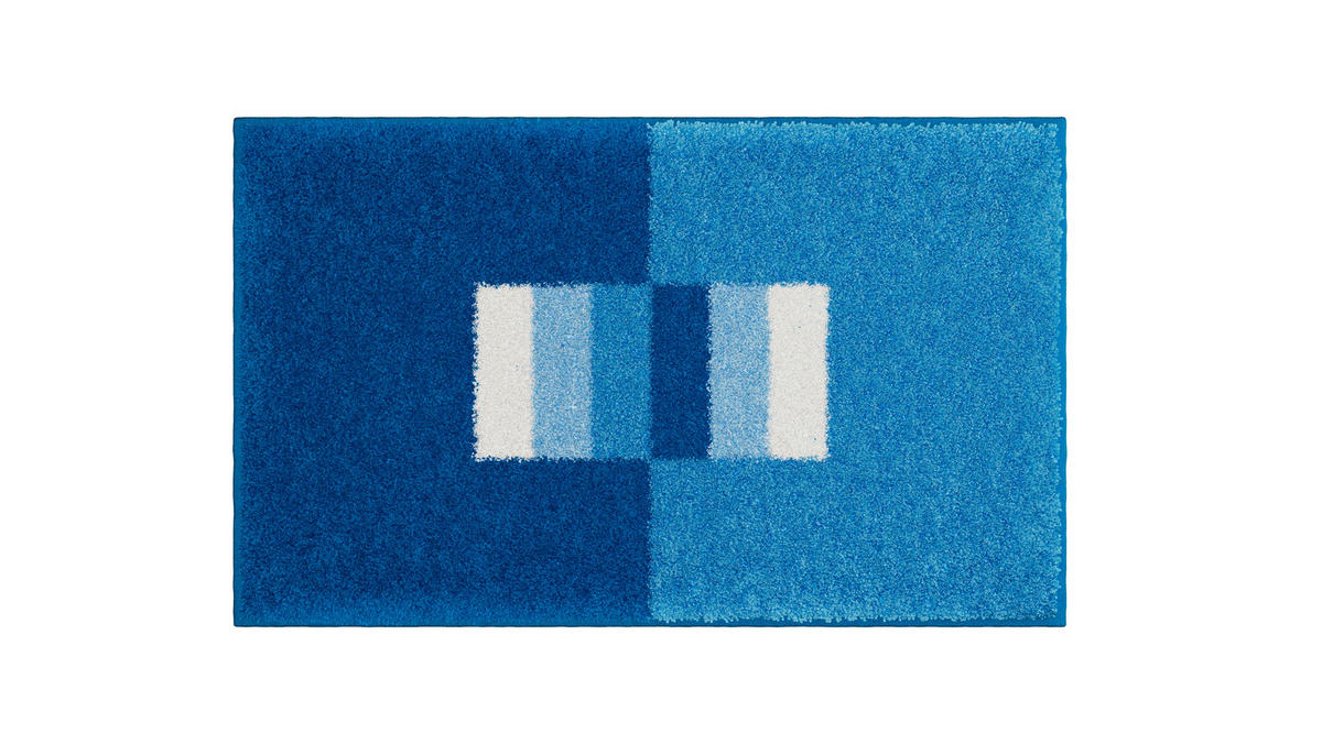 KÚPEĽŇOVÁ PREDLOŽKA, 60/90 cm - modrá, Basics, textil/plast (60/90cm) - Grund