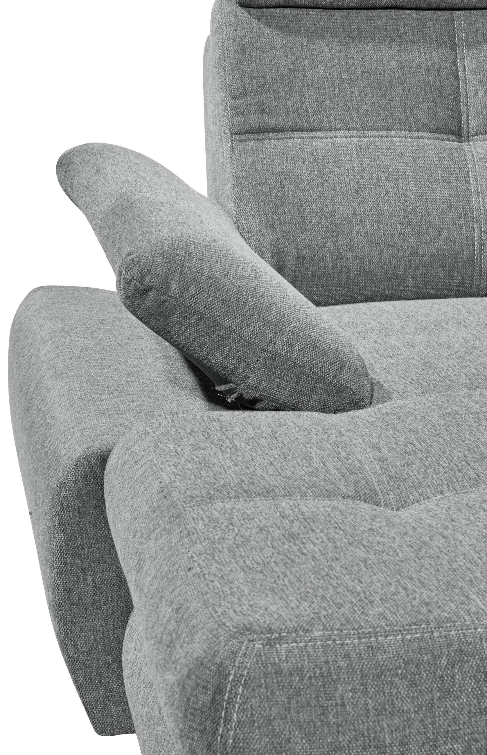Thumbnail - Mid.you Wohnlandschaft, Hellgrau, Textil, Ottomane rechts, U-Form, 349x233 cm, Made in EU, Wohnzimmer, Sofas & Couches, ...