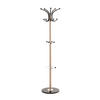 GARDEROBENSTÄNDER in Eichefarben, Chromfarben 37/171/39 cm   - Chromfarben/Eichefarben, Design, Stein/Metall (37/171/39cm)