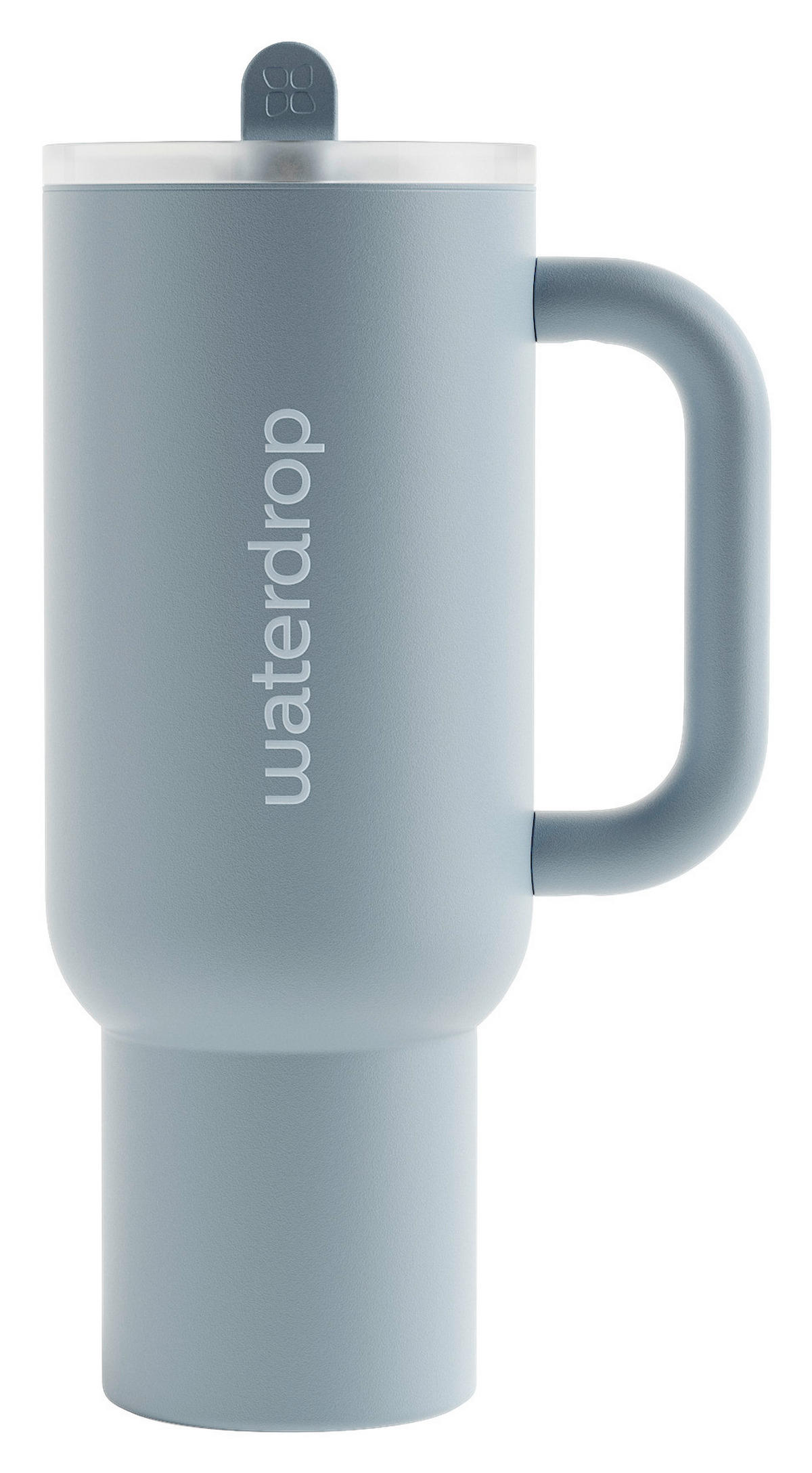 THERMOBECHER 1,1 l  - Hellblau, Basics, Kunststoff/Metall (1,1l) - waterdrop