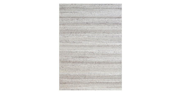 HANDWEBTEPPICH 80/150 cm Nordic Stripes Taupe  - Taupe, Natur, Textil (80/150cm) - Linea Natura