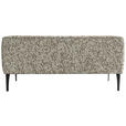 SITZBANK in Textil Braun, Beige  - Beige/Schwarz, KONVENTIONELL, Textil/Metall (237/85/72cm) - Moderano