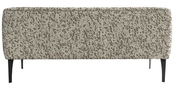 SITZBANK in Textil Braun, Beige  - Beige/Schwarz, KONVENTIONELL, Textil/Metall (237/85/72cm) - Moderano