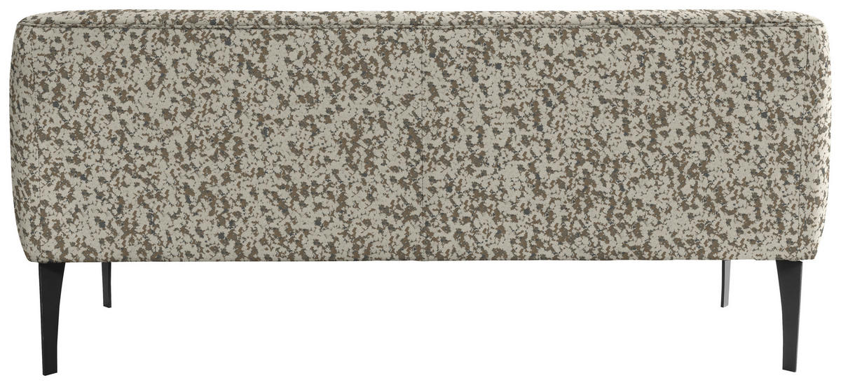 SITZBANK in Textil Braun, Beige  - Beige/Schwarz, KONVENTIONELL, Textil/Metall (177/85/72cm) - Moderano