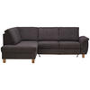 HÖRNSOFFA i flatväv gråbrun  - gråbrun/ekfärgad, Design, trä/textil (185/253cm) - Livetastic