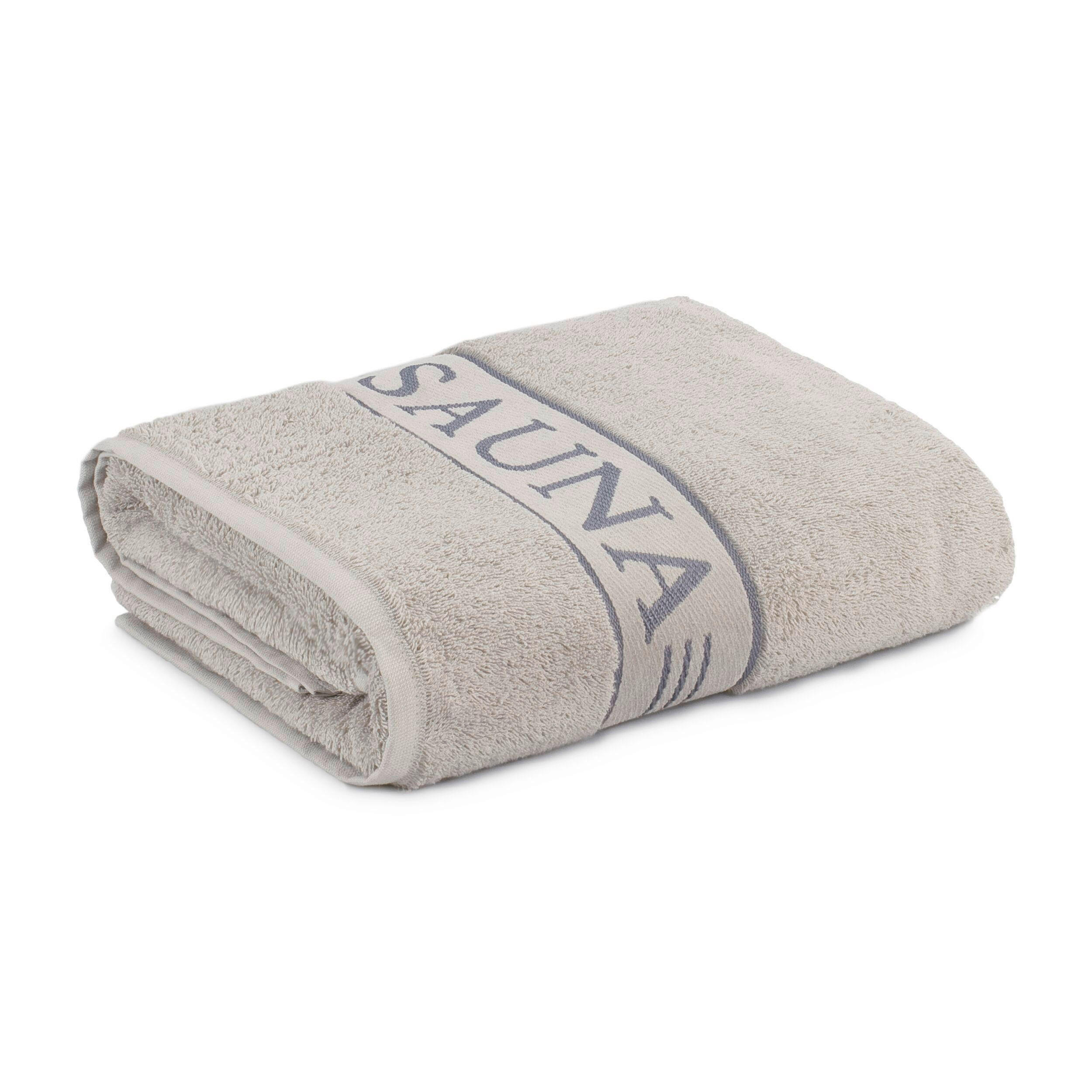 SAUNATUCH 80/200 cm FROTTANA SAUNA Beige  - Beige, Basics, Textil (80/200cm) - Moeve