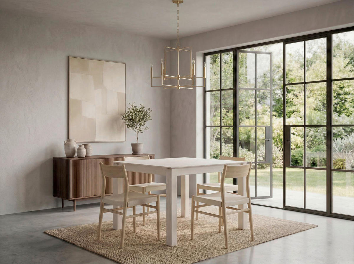 Masă din lemn, 80/75/80 cm,   - alb, Design, lemn (80/75/80cm) - Livetastic
