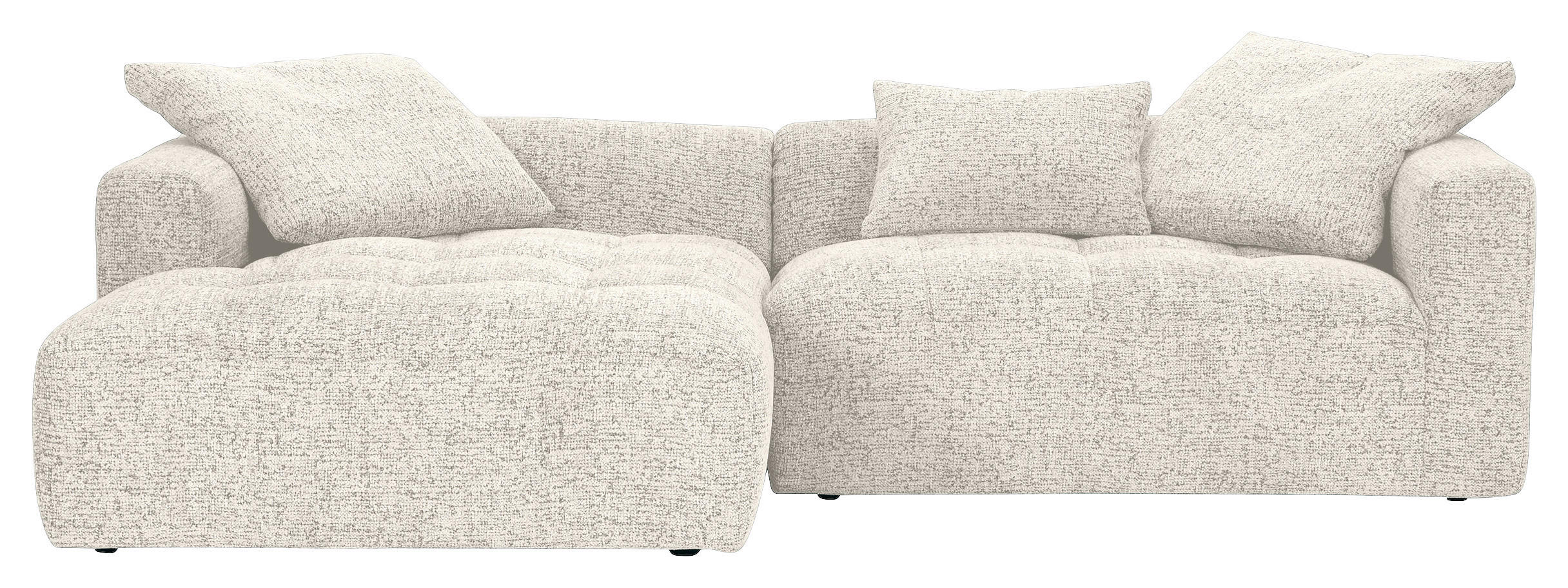 ECKSOFA Creme, Beige  - Beige/Creme, KONVENTIONELL, Kunststoff/Textil (170/276cm) - Carryhome