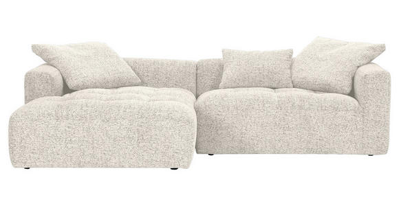 ECKSOFA Creme, Beige Zierkissen, Rückenkissen, Rücken echt  - Beige/Creme, KONVENTIONELL, Kunststoff/Textil (170/276cm) - Carryhome