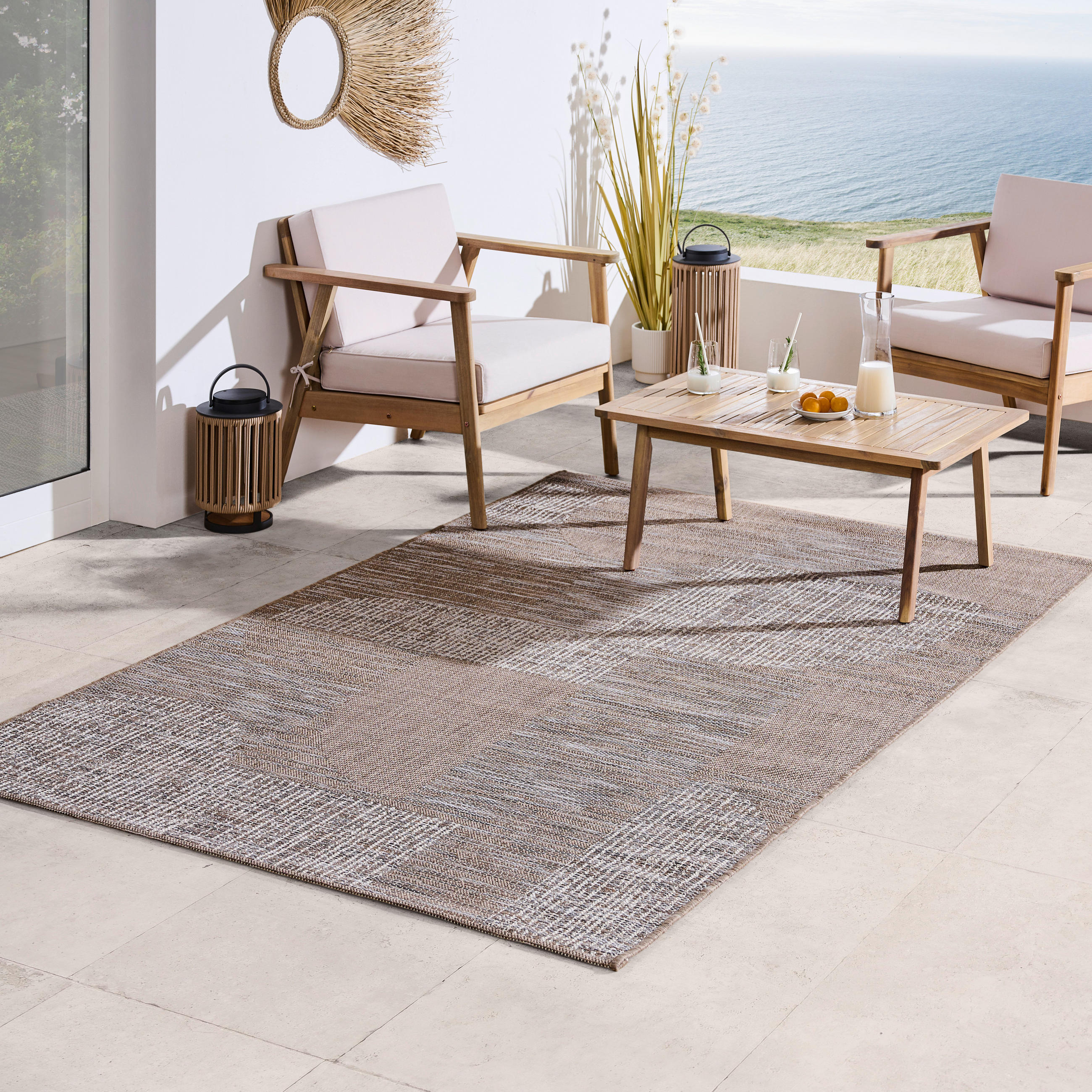 OUTDOORTEPPICH 120/170 cm Elli Beige  - Beige, Design, Textil (120/170cm) - Novel