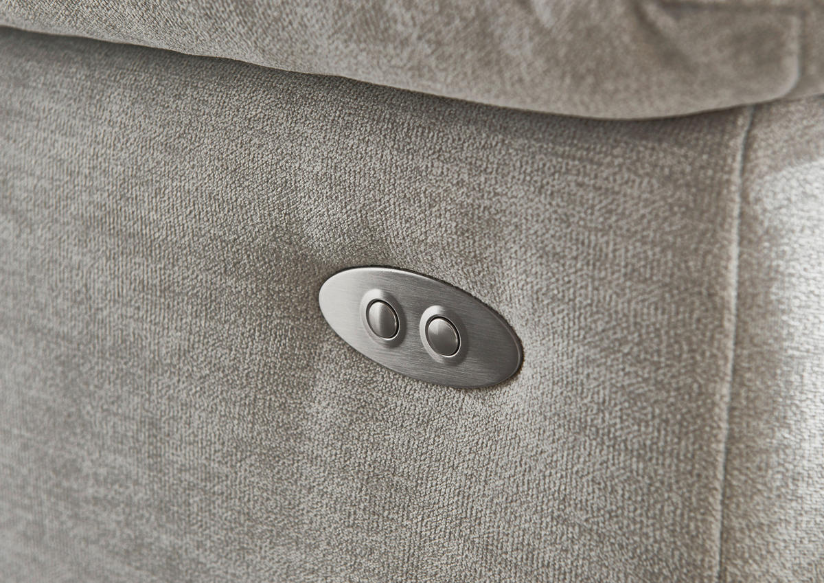 WOHNLANDSCHAFT in Chenille Naturfarben  - Alufarben/Naturfarben, Design, Textil/Metall (170/333/265cm) - Dieter Knoll
