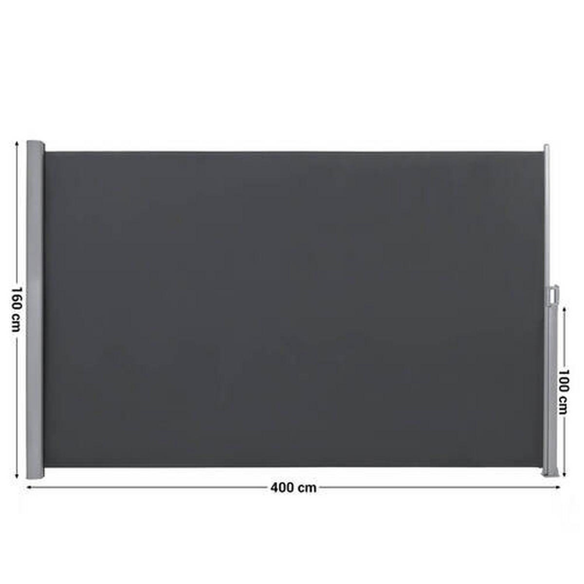 MARKÍZA  - sivá, Basics, kov/textil (400/160cm) - Modante