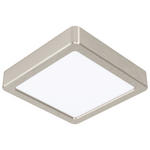 LED-DECKENLEUCHTE 16/16/2,8 cm   - Weiß/Nickelfarben, Basics, Kunststoff/Metall (16/16/2,8cm) - Novel