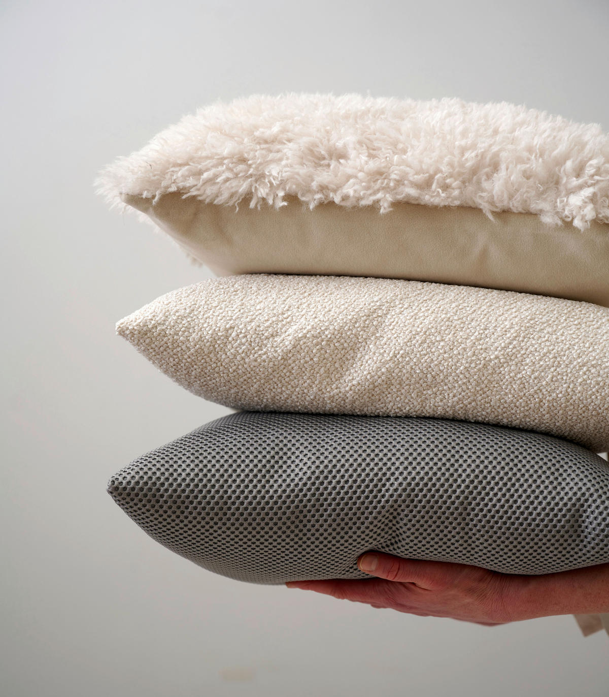 ZIERKISSEN 45/45 cm  - Grau, Basics, Textil (45/45cm) - Apelt