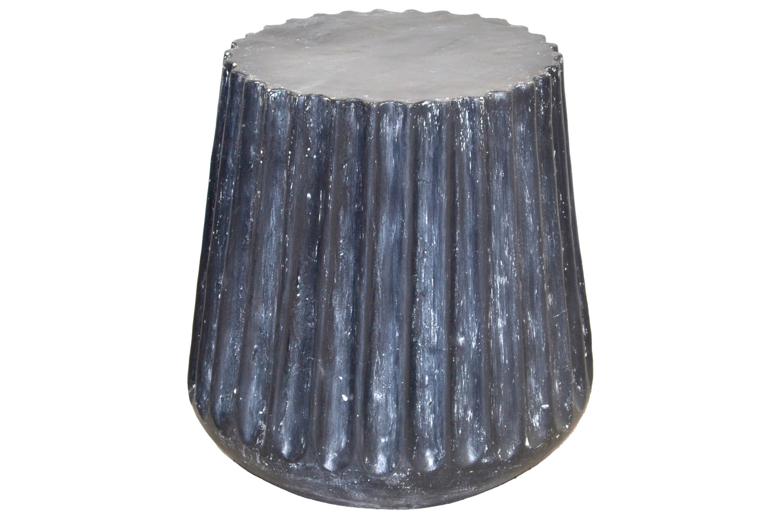 BEISTELLTISCH 39/39/46 cm Schwarz rund  - Schwarz, Design, Stein (39/39/46cm) - MID.YOU