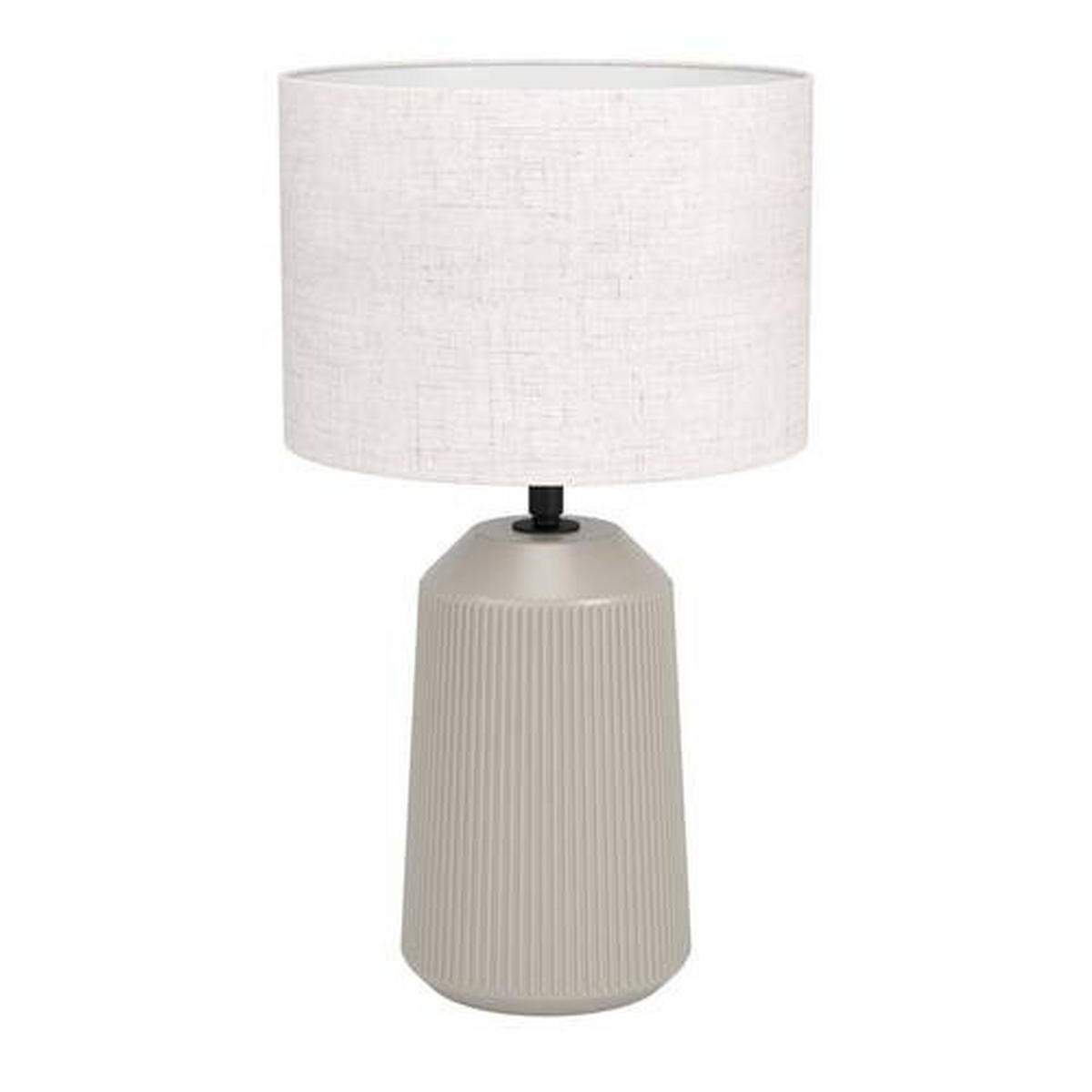 TISCHLEUCHTE - Sandfarben/Weiss, Basics, Keramik/Textil (23,00/41,00cm) - Eglo