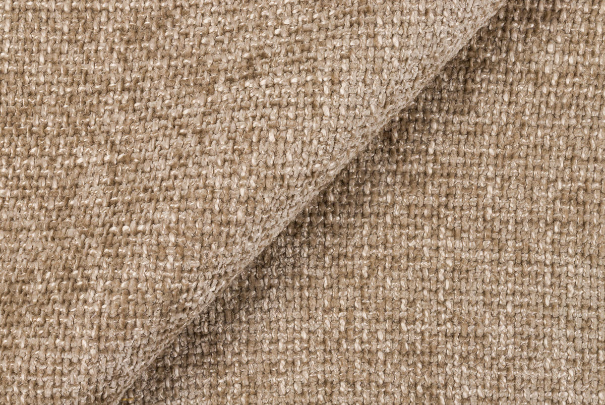 3-SITZER-SOFA in Webstoff Taupe  - Taupe/Schwarz, Konventionell, Textil/Metall (196/78/90cm) - MID.YOU