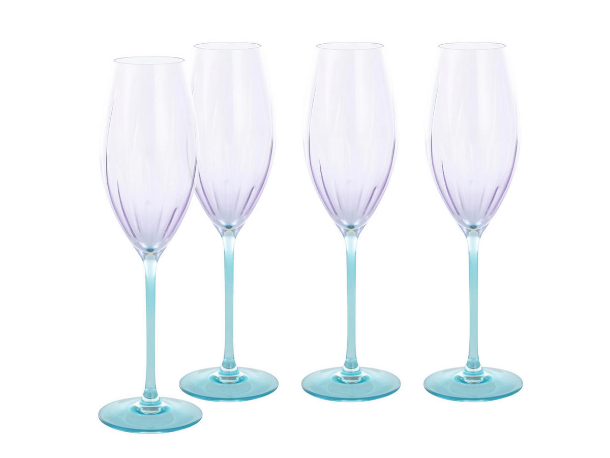 MOUSSERANDE VINGLAS 210 ml 4 delar  - multicolor, Basics, glas (6/24cm) - Creatable