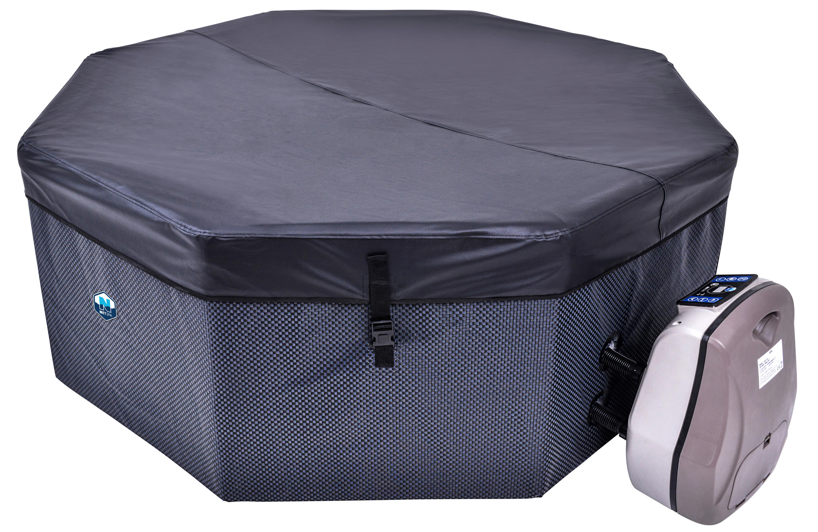 WHIRLPOOL NETSPA OCTOPUS  SP-OCT165B 193/73 cm  - Schwarz, Basics, Kunststoff/Metall (193/73cm)