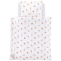 BABYBETTWÄSCHE CATS & DOGS Jersey 80/80 cm  - Orange/Weiß, Basics, Textil (80/80cm) - Träumeland