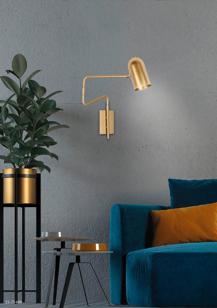 WANDLEUCHTE 8/51/39 cm   - Goldfarben, Basics, Metall (8/51/39cm)