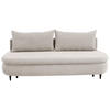 SCHLAFSOFA in Webstoff, Plüsch Naturfarben  - Schwarz/Naturfarben, Design, Textil (213/89/105cm) - Novel