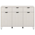SIDEBOARD  in 138/90,5/40 cm  - Kaschmir/Schwarz, Basics, Holzwerkstoff/Metall (138/90,5/40cm) - Carryhome
