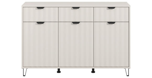 SIDEBOARD in 138/90,5/40 cm - Kaschmir/Schwarz, Basics, Holzwerkstoff/Metall (138/90,5/40cm) - Carryhome