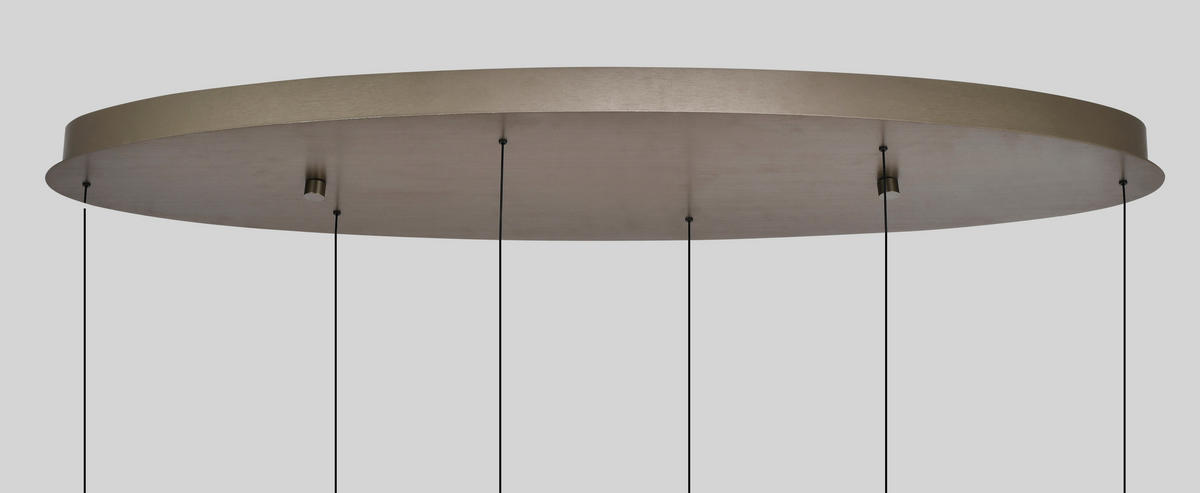 LED-HÄNGELEUCHTE Valensole 117,5/150/36,5 cm  - Bronzefarben, Design, Metall (117,5/150/36,5cm)