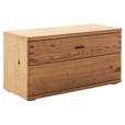 GARDEROBENBANK  in 90/46/37 cm  - Wildeiche/Anthrazit, Natur, Holz/Holzwerkstoff (90/46/37cm) - Waldwelt