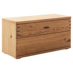 GARDEROBENBANK in 90/46/37 cm - Wildeiche/Anthrazit, Natur, Holz/Holzwerkstoff (90/46/37cm) - Waldwelt