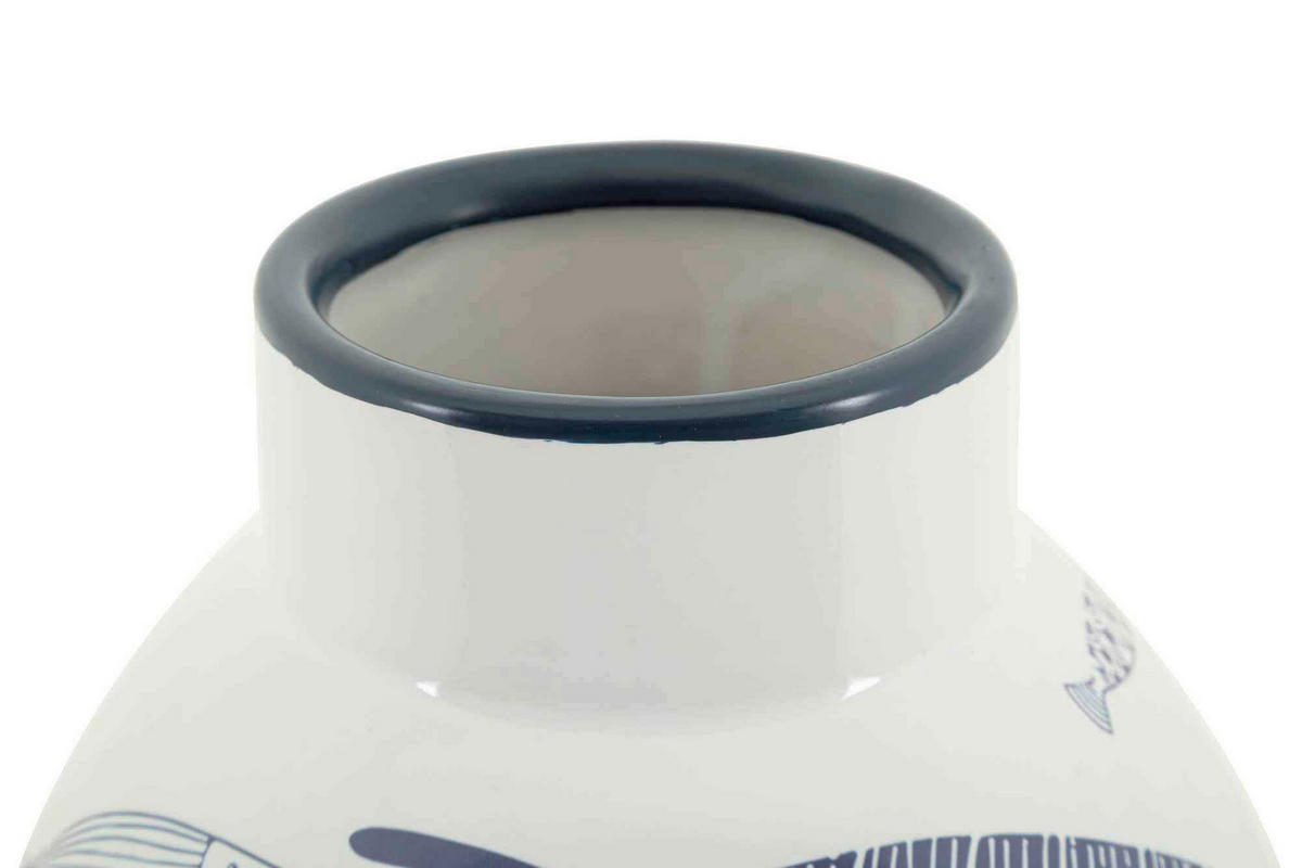 VASE  - Blau/Weiß, Basics, Keramik (21/31/21cm)