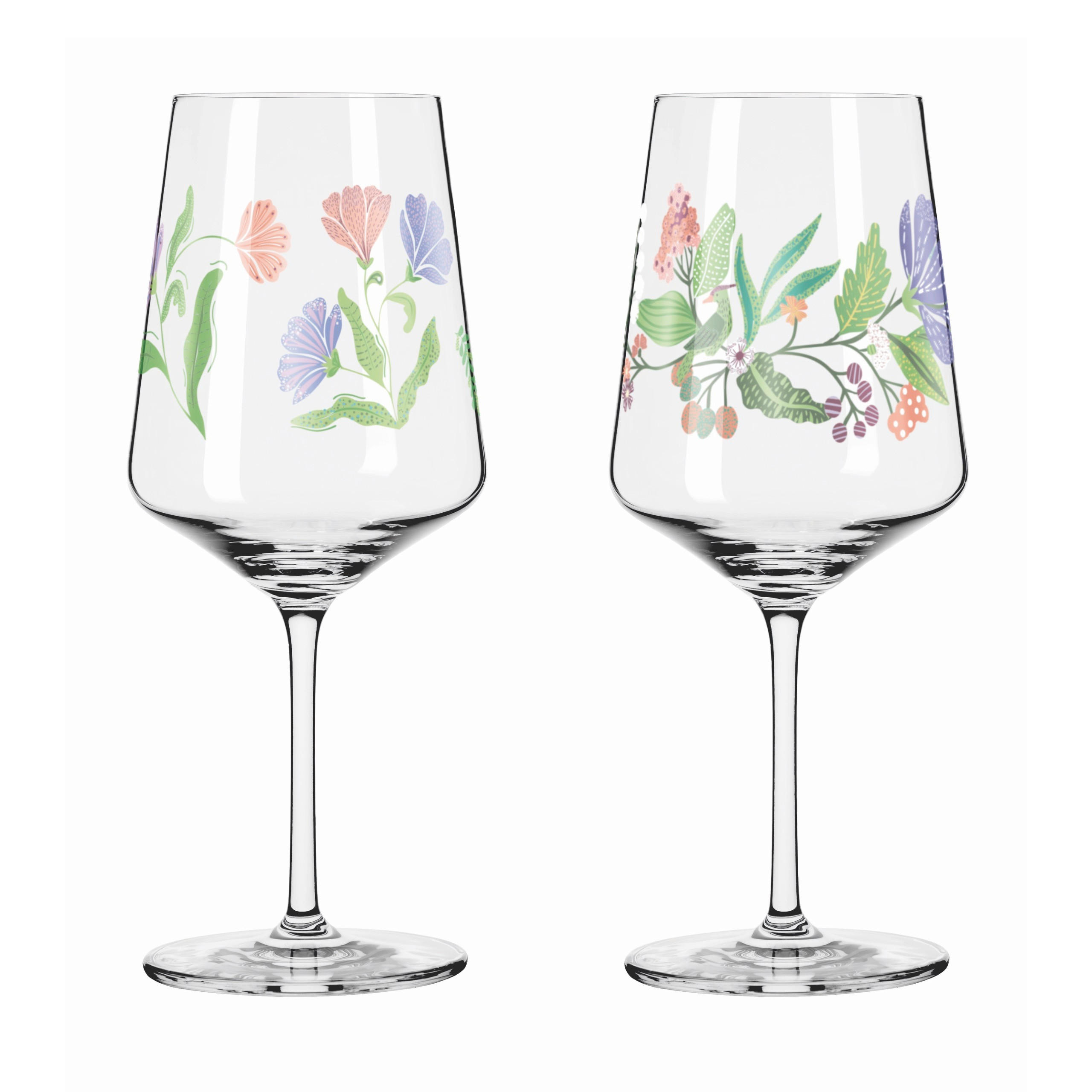 GLÄSERSET Sommersonett 2-teilig  - Pink/Transparent, Basics, Glas (9.3/22.5cm) - Ritzenhoff