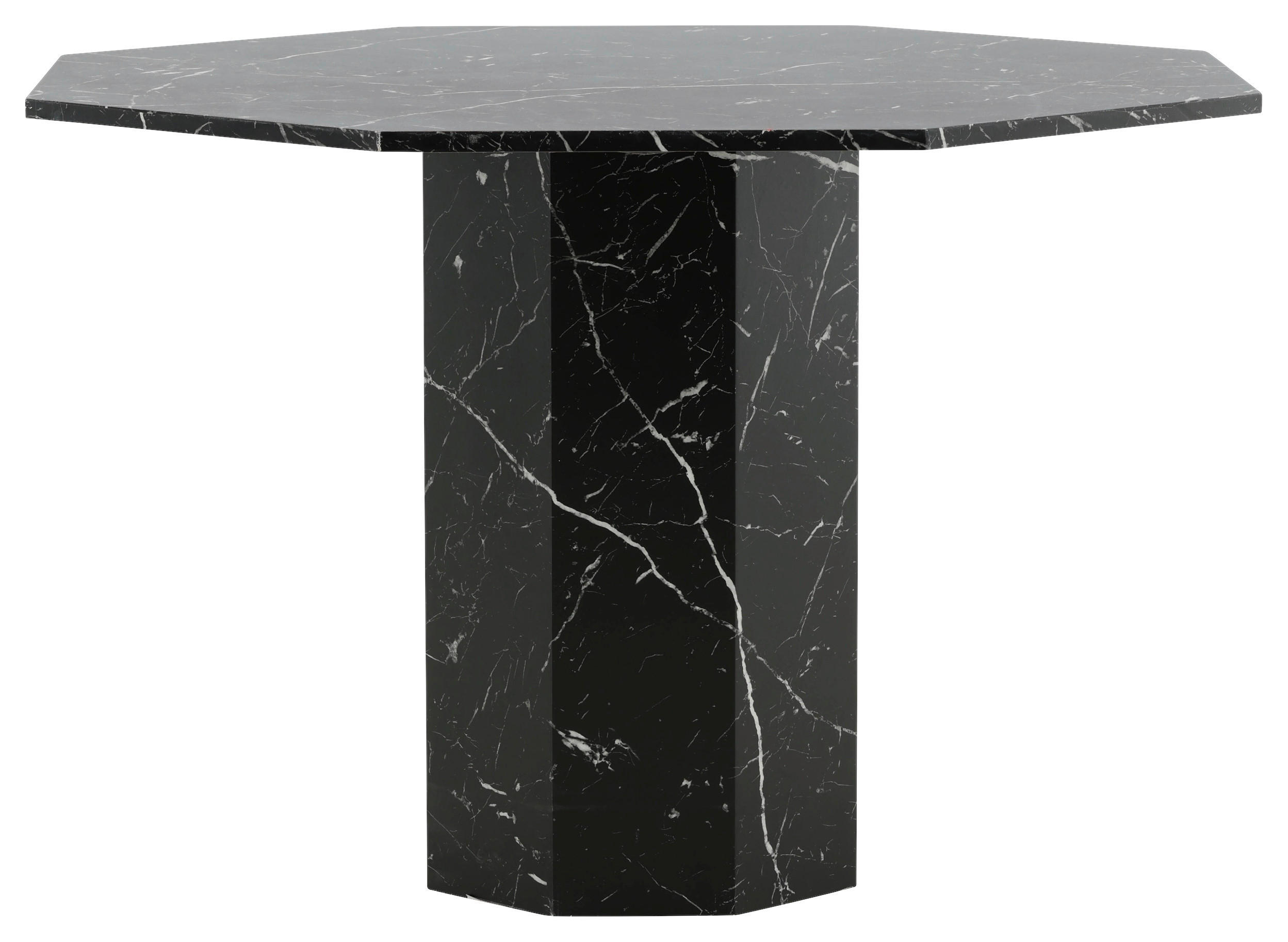 Livetastic Esstisch Schwarz 110x75x110 cm