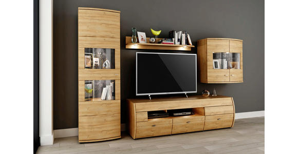 WANDBOARD in 125/23/23 cm Braun, Eichefarben - Eichefarben/Braun, KONVENTIONELL, Holzwerkstoff (125/23/23cm) - Xora