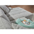 Ecksofa mit Funktion Greige Flachgewebe Zierkissen, Rückenkissen, Bettkasten, Schlaffunktion, Rücken echt, Liegefläche im Originalstoff  - Greige/Schwarz, KONVENTIONELL, Kunststoff/Textil (277/190cm) - Carryhome