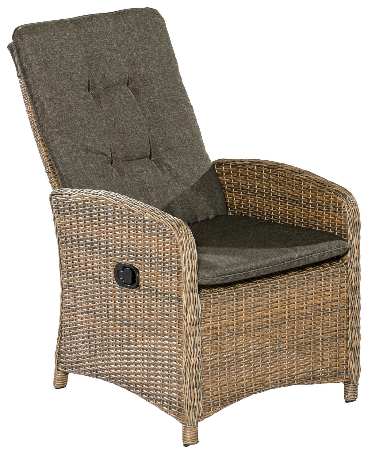 GARTENSET Aluminium  - Grau, MODERN, Kunststoff/Textil - Gardenson