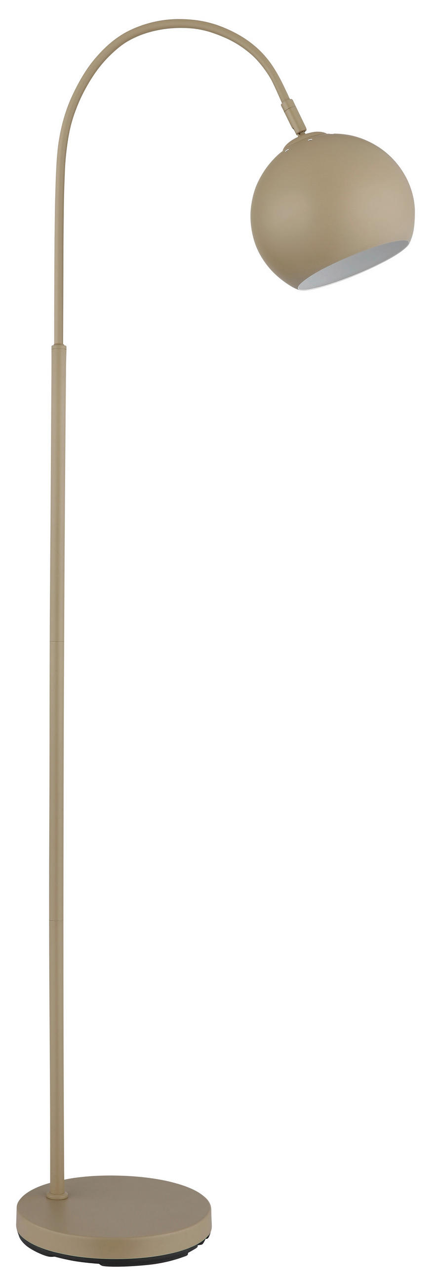 STEHLEUCHTE 46/25/150 cm    - Sandfarben/Schwarz, Basics, Kunststoff/Metall (46/25/150cm) - Globo