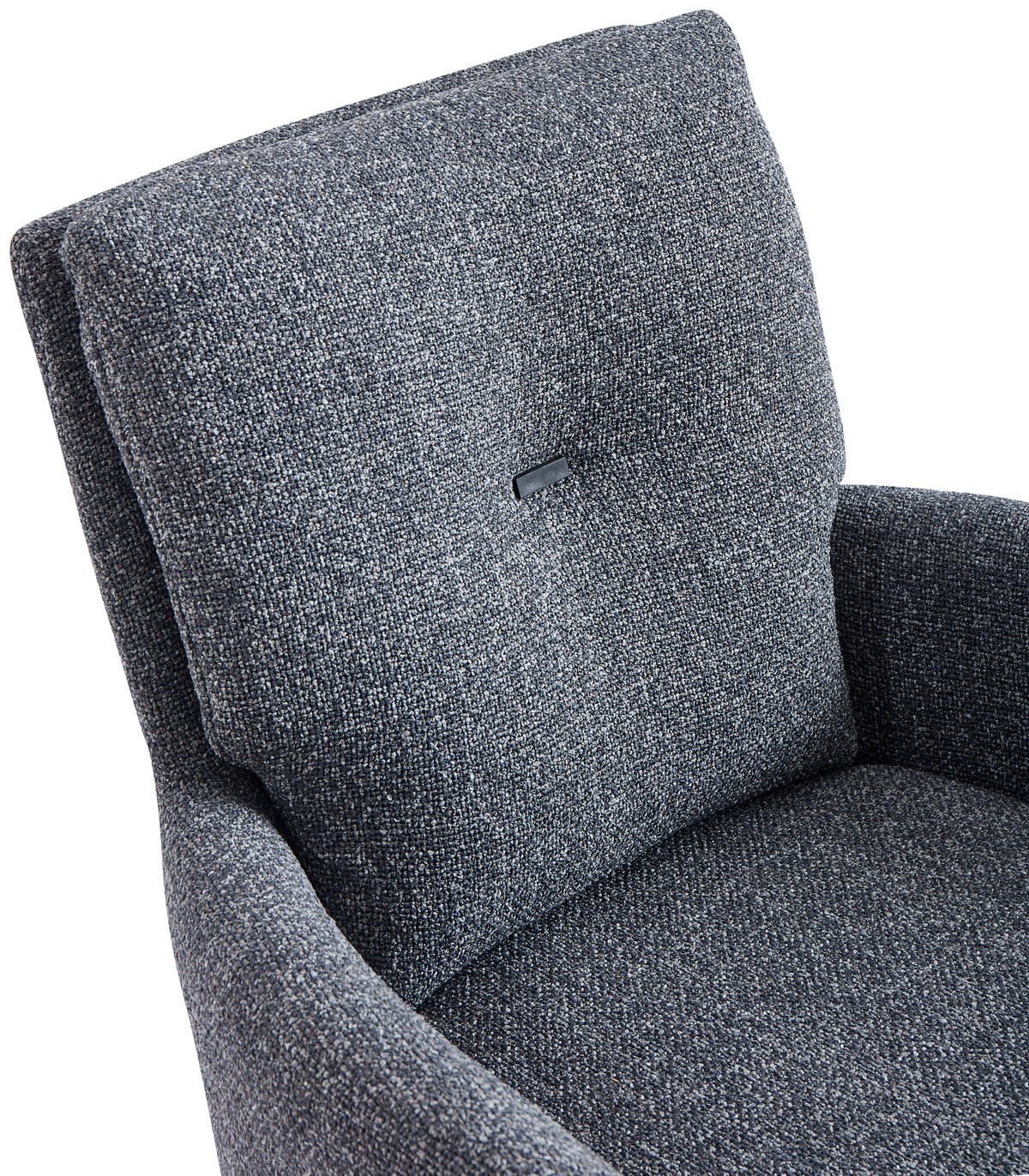 ARMLEHNSTUHL  in Eisen Webstoff  - Anthrazit/Schwarz, Design, Textil/Metall (60,5/67/88cm) - Novel
