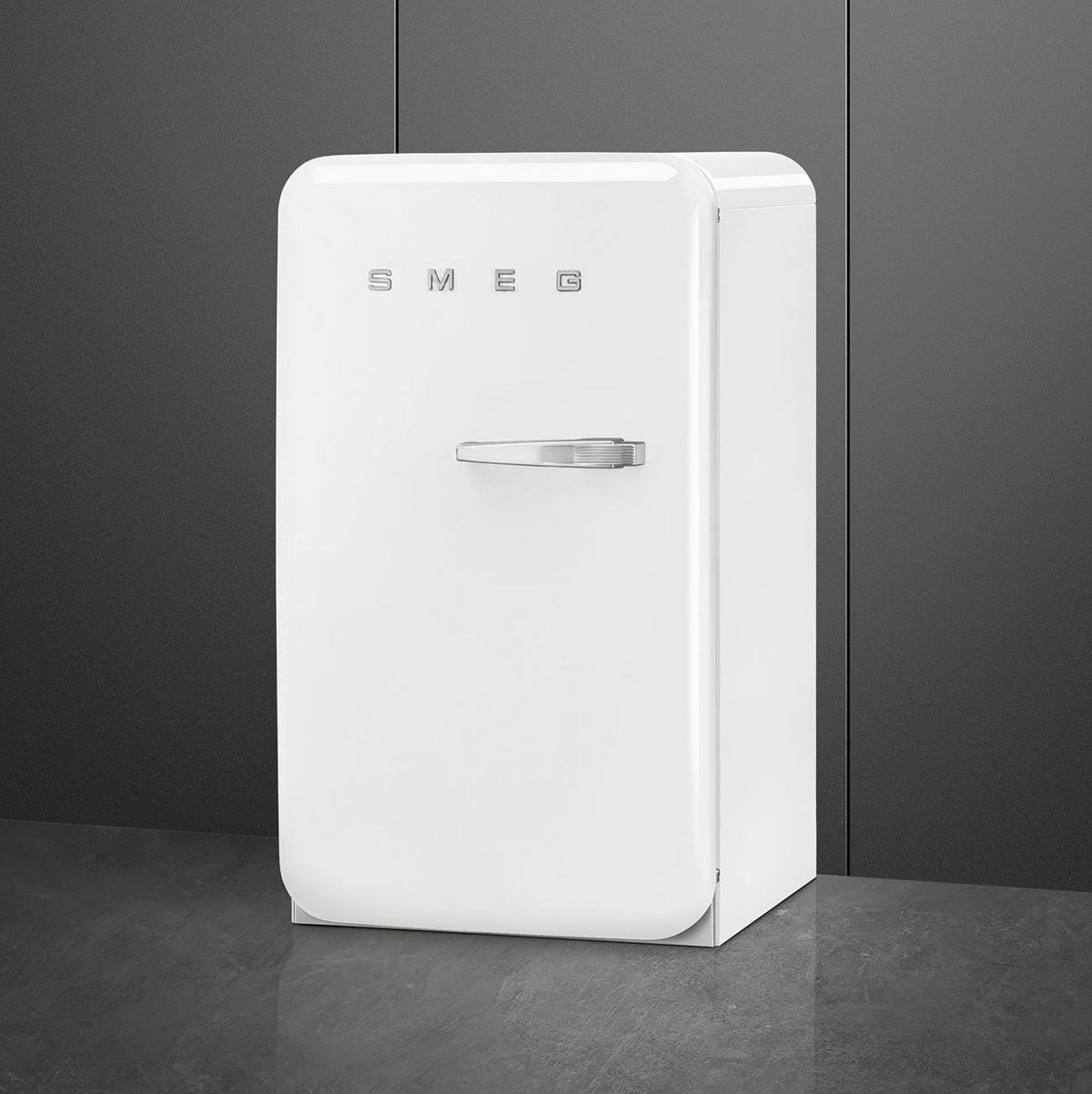 KÜHLSCHRANK 54,5/97-98/70,1 cm FAB10LWH6  - Weiß Hochglanz, Basics, Glas/Metall (54,5/97-98/70,1cm) - SMEG