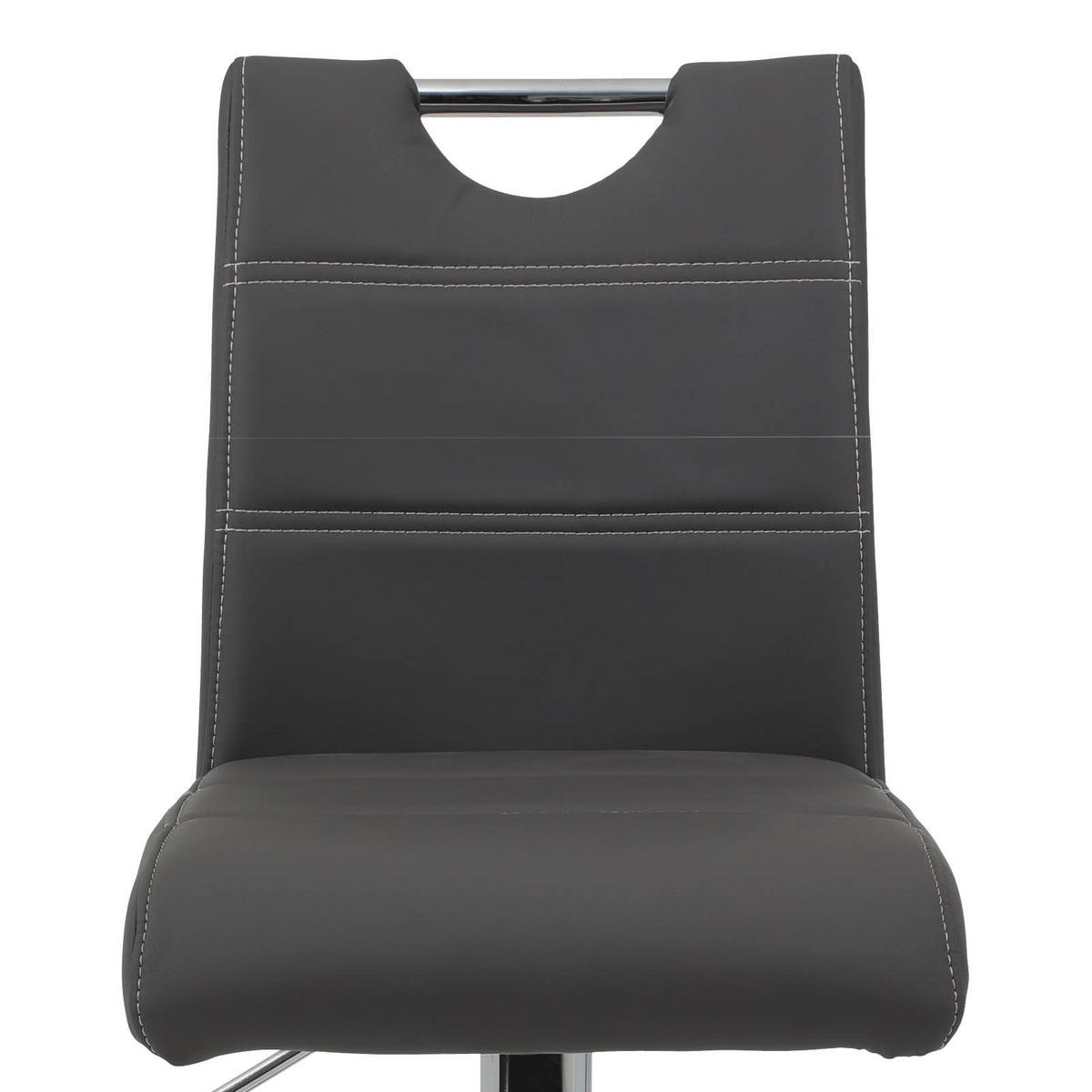 BARHOCKER-SET in Grau  - Chromfarben/Weiß, MODERN, Textil/Metall (38/97-119/50cm) - MID.YOU