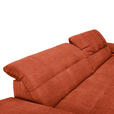 ECKSOFA in Mikrofaser Orange  - Chromfarben/Orange, Design, Textil/Metall (265/180cm) - Carryhome