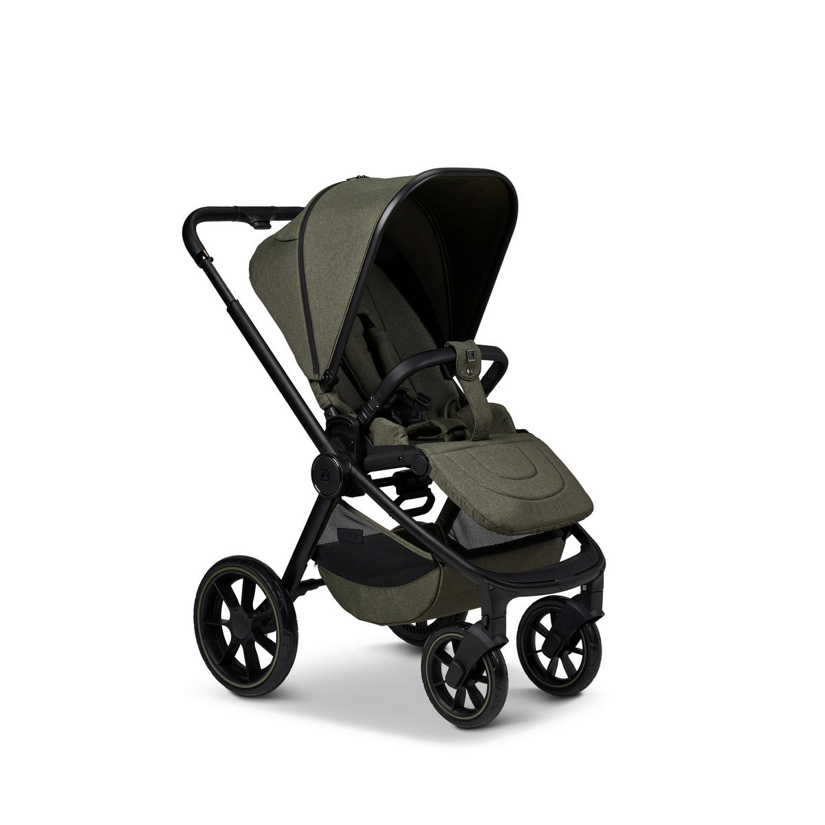 KIŠOBRAN KOLICA  Sport  - maslinasto zelena/crna, Basics, tekstil (95/57/105cm) - Moon