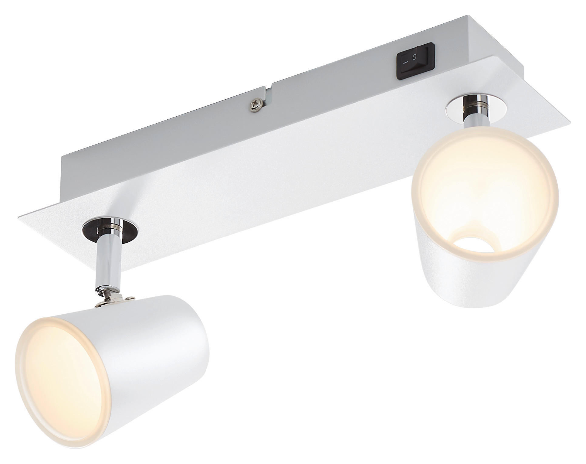 LED-STRAHLER   - Chromfarben/Weiß, Design, Metall (9,5/28,5/16cm) - Trio Leuchten