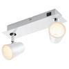 LED-STRAHLER   - Chromfarben/Weiß, Design, Metall (9,5/28,5/16cm) - Trio Leuchten