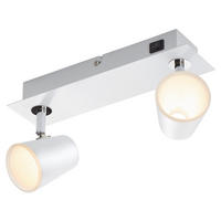 LED-STRAHLER   - Chromfarben/Weiß, Design, Metall (9,5/28,5/16cm) - Trio Leuchten