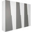 DREHTÜRENSCHRANK in Grau, Weiß - Weiß/Grau, Basics, Holzwerkstoff/Metall (302,5/238,6/58,8cm) - Ambiente DREHTÜRENSCHRANK in Grau, Weiß - Weiß/Grau, Basics, Holzwerkstoff/Metall (302,5/238,6/58,8cm) - Ambiente