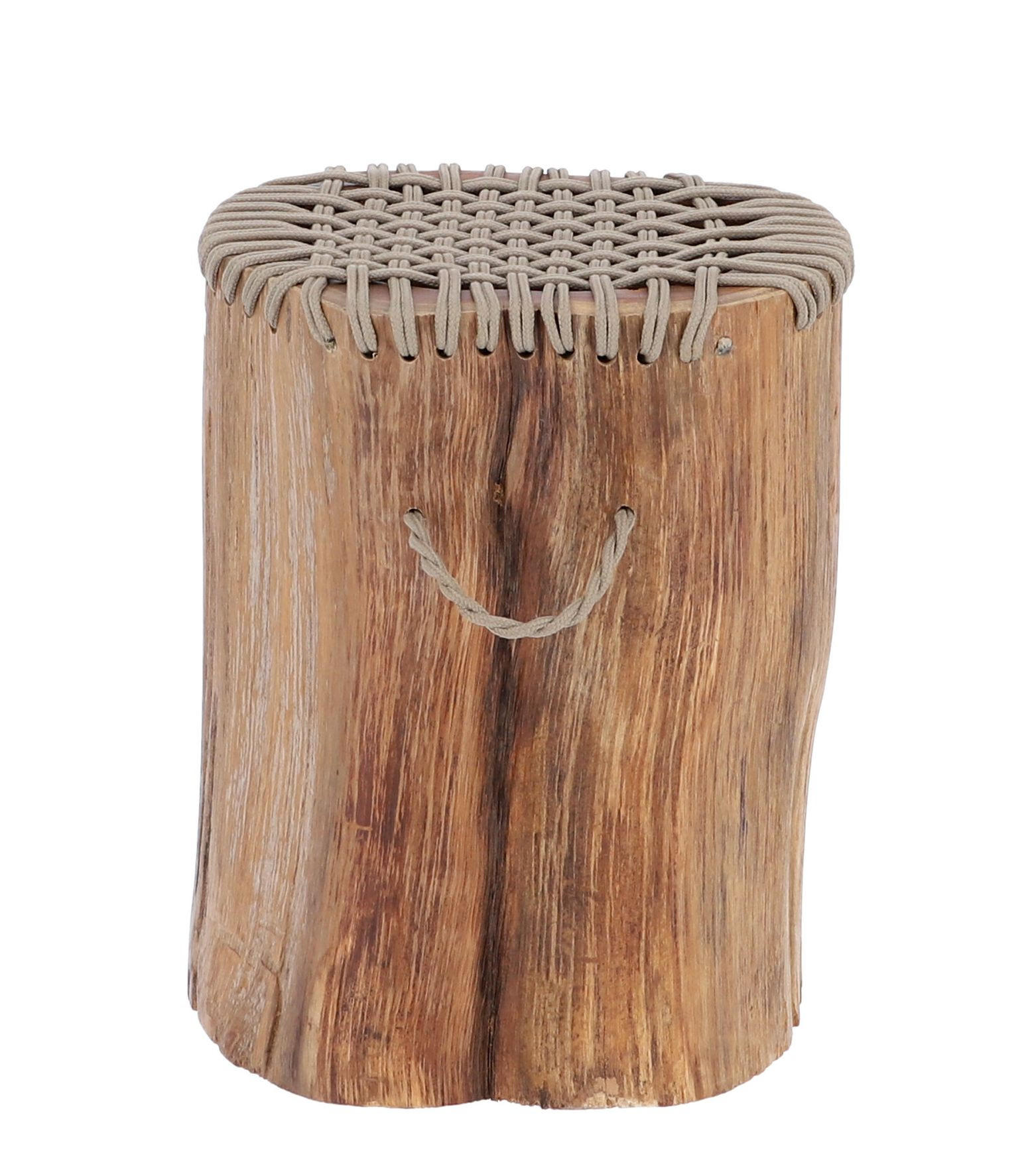 GARTENHOCKER  - Taupe/Teakfarben, KONVENTIONELL, Holz/Kunststoff (30/42/30cm) - Jan Kurtz